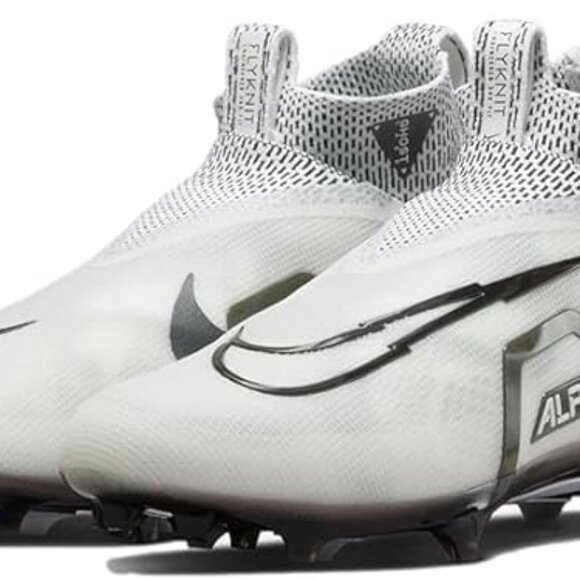 Nike Alpha Menace Elite 3 CT6648-100 White-Black Men's Football Cleats 12.5 New - Picture 1 of 7